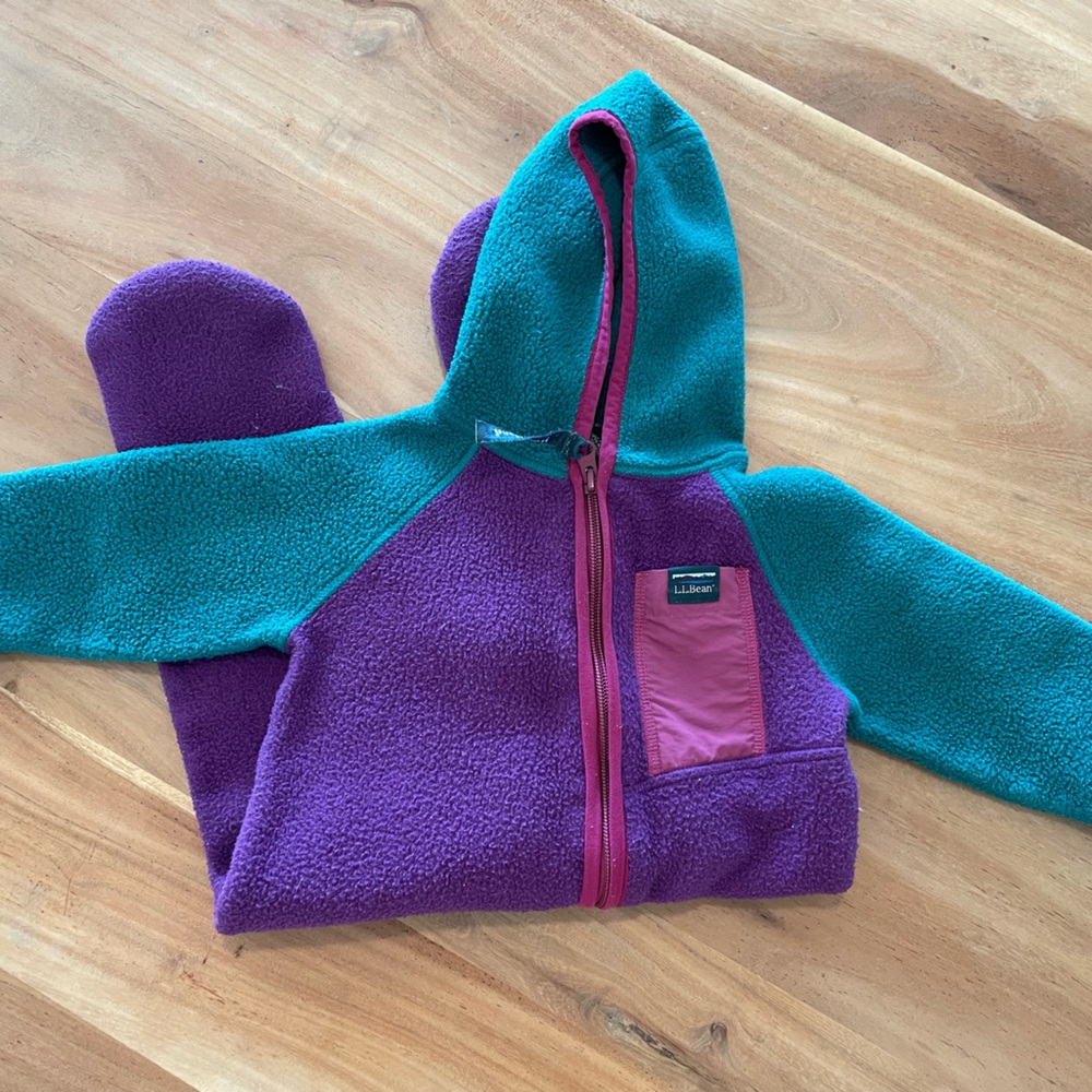 LL Bean baby fleece onesie